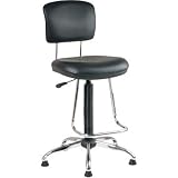 Chrome Finish Economical Chair with Teardrop Footrest By Office Star