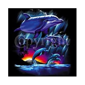 Dolphin Sunset Adult Long Sleeve T-Shirt