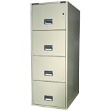 Schwab Trident Series 5000 - Fire - Impact - Water Resistant - 4 Drawer Legal Filing Cabinet -