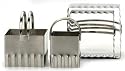 RSVP 4 Square Rippled Biscuit Cookie Cutters Stainless Steel - NEW!