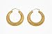 9ct Yellow Gold UER 056Y Ladies Creole Earrings