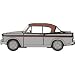 Oxford Diecast 76sr002 Sunbeam Rapier Mkiii Greyred