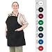 San Jamar 601BAO-3 Poly Cotton Gourmet Professional Full Length Bib Apron with 3 Compartment Pocket, 30" Length x 28" Width, Royal Blue