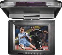 Patron Pro Video PAF11IR 11-inch Overhead Flip Down TFT LCD Monitor with Built In IR Transmitter and Remote Swiveling Feature