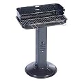 Standgrill, S�ulengrill Stahl / BBQ Grill beschichtet / schwarz, 51x34x64cm, LHS-45618