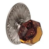 Amber Crystal Door Knob Dummy Set