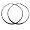 316L Stainless Surgical Steel Flat Hoop Earrings Sizes: 24mm 32mm 33mm 43mm 48mm , 24mm