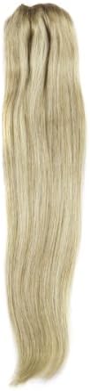 Fohair Clip on Human Hair Extensions India Remy 18 Inch 9 Pieces Silky Straight Full Head Volume Set #12/613