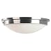 Murray Feiss FM229BS/PN, Gravity Round Glass Flush Mount Lighting, 2 Light, 120 Total Watts, Nickel