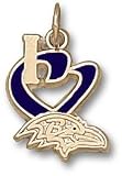 Texas Rangers I Heart T 1/2 Enamel Enamel Pendant -14K/10K, Stainless Steel or Gold Plated