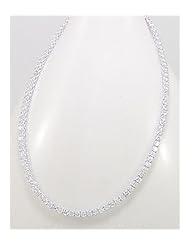White CZ Necklace In 92.5 Sterling Silver