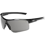 Under Armour Force Sport Sunglasses,Shiny Black Frame/Gray Lens,one size