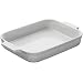 Le Creuset Stoneware 12-1/2-by-9-1/2-Inch Rectangular Baking Dish, White
