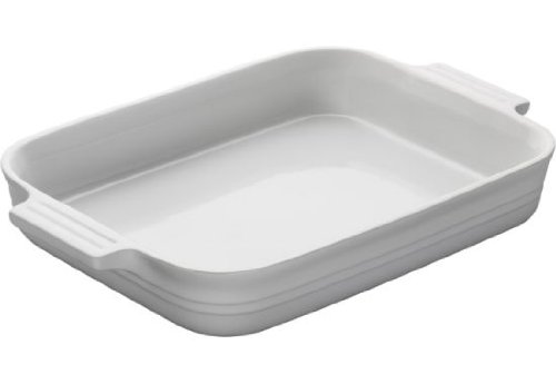 Le Creuset Stoneware 12-1/2-by-9-1/2-Inch Dish White