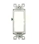 Leviton 5603-2W 15 Amp, 120/277 Volt, Decora Rocker 3-Way AC Quiet Switch, Residential Grade, Grounding, White