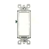 Leviton 5603-2W 15 Amp, 120/277 Volt, Decora Rocker 3-Way AC Quiet Switch, Residential Grade, Grounding, White