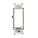 Leviton 5603-2W 15 Amp, 120/277 Volt, Decora Rocker 3-Way AC Quiet Switch, Residential Grade, Grounding, White