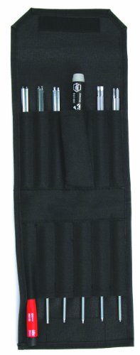 Wiha 26992 System 4 Precision Interchangeable Blade Set, Slotted, Phillips, Ball End Hex Metric, Inch,  17 Piece