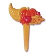 Thanksgiving Cornucopia - 2 Inch Cake Decorating Pick - 12 ct