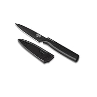 Kuhn Rikon 4-Inch Nonstick Colori Paring Knife, Black