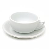 Cup &amp; Saucer Vertex 14 Oz. Ceramic Latte Bowl