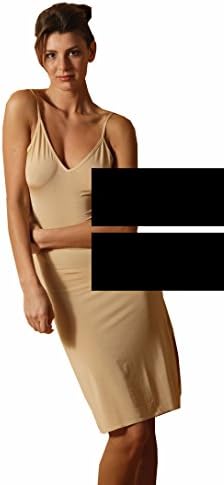 Adea Full Slip with V-neck Front and Plunging V-neck Back (Small (3), Black)