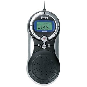 Pll Digital Tuning Am fm Pocket Radio and Alarm Clock with Built-in Hi-fi Speakers by jWIN