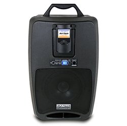 DJ Tech IVISA80LIGHT 80W Abs Battery Portable PA System Ipod/USB Player + Mic MK100