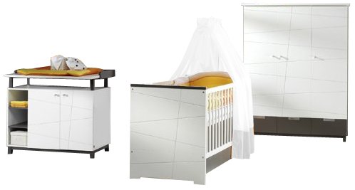Schardt 08 998 34 02 - Kinderzimmer Mikado bestehend aus Kombi-Kinderbett, Umbauseiten, Wi Preisvergleich