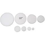 10" x 1" Styrofoam Arts & Crafts Discs Circles (12 Pack)