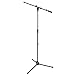 On-Stage MS9701B Plus Pro Tripod Microphone Boom Stand, Black