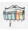Spectrum Diversified 37510 Black Metal Wall Mount Scroll Single Letter and Key Holder