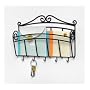 Spectrum Diversified 37510 Black Metal Wall Mount Scroll Single Letter and Key Holder