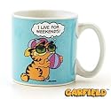 Garfield The Cat Classic Coffee Mug/Cup "I Live For Weekends" Great Garfield Collectible