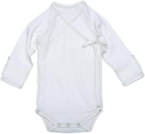 Under the Nile Organic Inside-out long-sleeve babybody (3-6 Months, Sage)