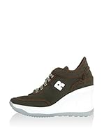 RUCO LINE Zapatillas de cuña 1802 B Tessil S (Verde)