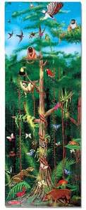 31JpqJgewQL 100 piece Deluxe Rain Forest Cardboard Floor Puzzle