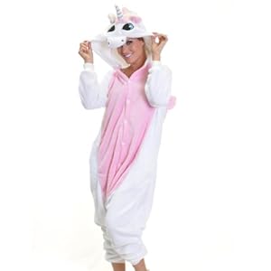 Angelina Unisex Plush Animal Onesies Pajamas #91158 Medium Unicorn