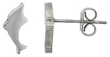 Small Surgical Steel Dolphin Stud Earrings