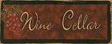 Wine Cellar Subject Art Poster Print by Grace Pullen, 20x8