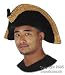 Elope Wired Brim Tricorn Hat, Black, One Size