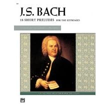 Bach - 18 Short Preludes - Piano - Intermediate Late Intermediate by 