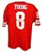 Steve Young Autographed San Francisco 49ers Throwback Red Jersey