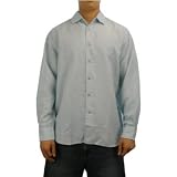Mens Tommy Bahama light blue 'First Class' long sleeve dress shirt. 100% authentic Tommy Bahama button up top made with the finest material and classic tailored cutting. Great lounge shirt at a wholsale price! (S - 041358--041360)