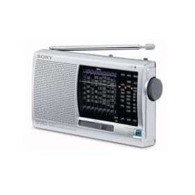 Sony ICF-SW11 FM Stereo/SW/MW/LW 12 Band Receiver - Silver