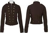 DOLLHOUSE Cadet Zip-Up Jacket W/ Pockets [6501DC], Brown