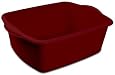 12 Quart Sterlite Red Dishpan Basin, Multi-purpose, 15 3/4" x 12 1/2 " x 6"