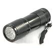 9 LED 400 nM UV Ultra Violet Blacklight Flashlight 3AAA, 7301UV400