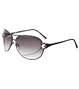 G by GUESS Rhinestone Metal Aviator Sunglasses