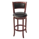 Home Decor Swivel Bar Stool Cherry 29 High
